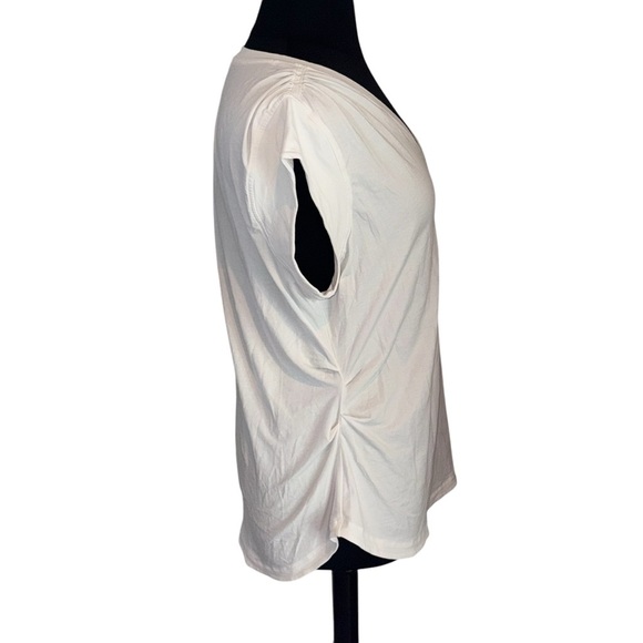 ATHLETA Outbound V-Neck Tee - Plus 1X Bright White - Picture 6 of 10